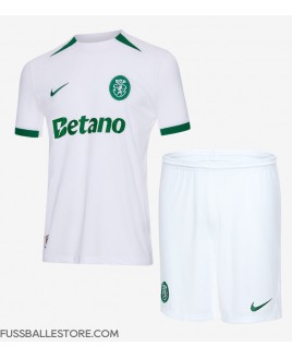 Günstige Sporting CP Auswärts Trikotsatzt Kinder 2024-25 Kurzarm (+ Kurze Hosen)